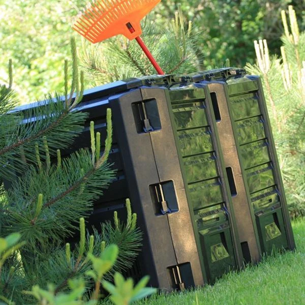 Compostsysteem Zwart 800 Liter - 2 Vaten 2 Compostsysteem Zwart 800 Liter - 2 Vaten - Afbeelding 2