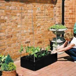 Groeibed 1 × 0,5 M Met Klimframe -Gardena Winkel groeibed met frame 1 x 05 m 1484056561 3 600