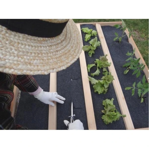 Gronddoek In Vilt Voor Vierkante Moestuin 120 × 120 Cm 2 Gronddoek In Vilt Voor Vierkante Moestuin 120 × 120 Cm - Afbeelding 2