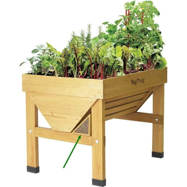 Insectenhotel BEE BAR Voor Vegtrug Naturel 1 Insectenhotel BEE BAR Voor Vegtrug Naturel