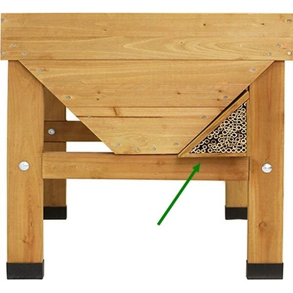 Insectenhotel BEE BAR Voor Vegtrug Naturel 3 Insectenhotel BEE BAR Voor Vegtrug Naturel - Afbeelding 3