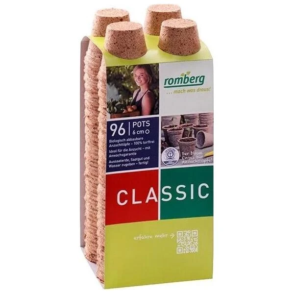 Vezelpotjes Rond 6 Cm - Biologisch Afbreekbaar - Set Van 96 Stuks 1 Vezelpotjes Rond 6 Cm - Biologisch Afbreekbaar - Set Van 96 Stuks