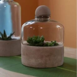 ESSCHERT DESIGN Kweekstolp Glas Op Betonbasis -Gardena Winkel kweekstolp glas op betonbasis 1628768694 1 600